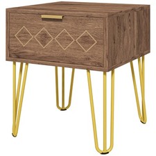 HOMCOM Comodini con Cassetti