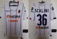 MAGLIA CALCIO BOLOGNA FC 1909 MATCH WORN N°36 SCALINI 2014/2015 MACRON