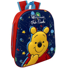 ZAINO ASILO 3D WINNIE THE POOH DISNEY IMMAGINE A RILIEVO SCUOLA TEMPO LIBERO