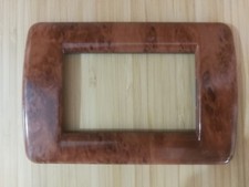 Placca 3 moduli VIMAR IDEA RONDÒ in metallo colore RADICA - modello 16753