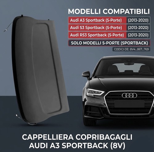 Cappelliera baule audi s3 - baule,