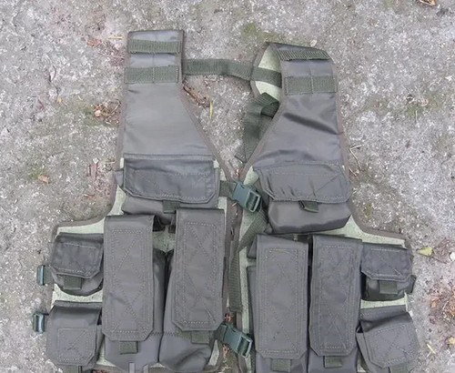 Gilet scarico olive - scarico,