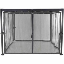 SIENA GARDEN Zanzariere per Gazebo Firenze 3x3 m, Grigio, Set di 4 Rivestimenti da...