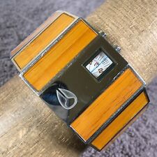 Orologio Nixon Rotolog Uomo Tank Marrone Legno Bambù 7" *Leggero Non Funzionante