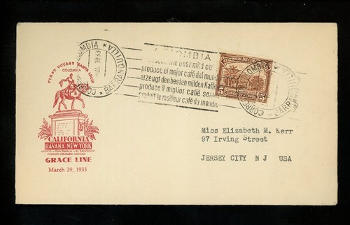 Storia postale columbia 413 - columbia, #413