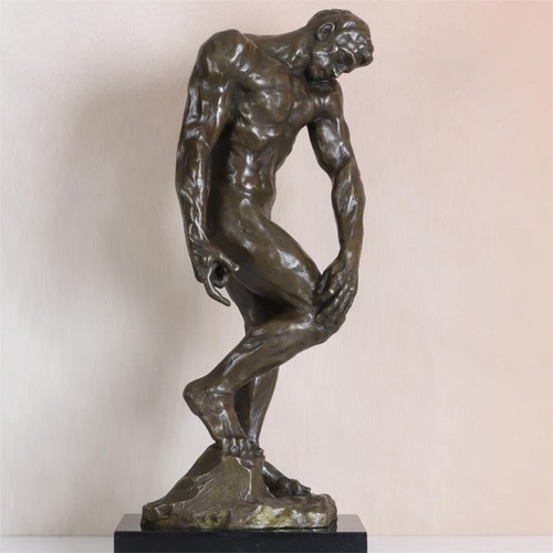 Statua bronzo adamo auguste - bronzo,