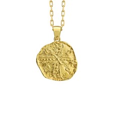 Antica moneta greca Atena in argento 925k placcato oro per regalo di Natale...