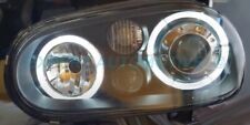 FARI LENTICOLARI IN VETRO VW GOLF 4 ANGEL EYES   LED CROMO O NERI ++ FENDINEBBIA