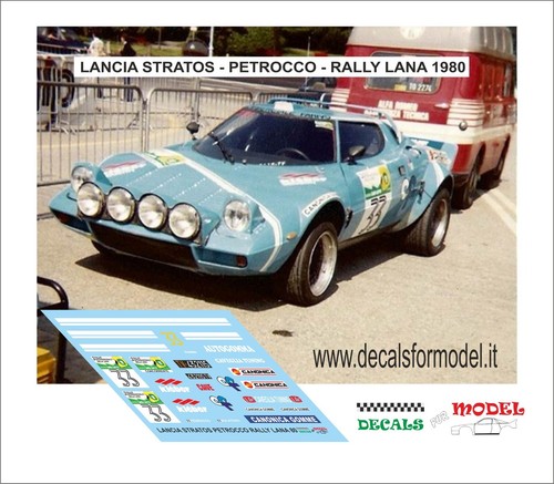 Decals lancia stratos - decals, 1:43