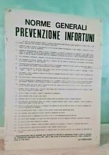 TARGA vecchia insegna sicurezza sul lavoro industriale vietato divieto vintage