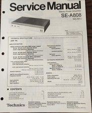 Technics SE-A808 Amplificatore
