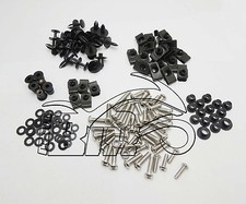 KIT VITI CARENE COMPLETE X YAMAHA R1 04/05/06 BULLONERIA FAIRING BOLT ARGENTO
