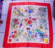 GUCCI SCIARPA SETA FLOREALE V