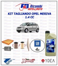 KIT TAGLIANDO OPEL MERIVA 1.4CC Z14XEP - 4 FILTRI 4 LITRI OPEL 5W30