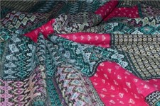 Tessuto cotone indiano blocco