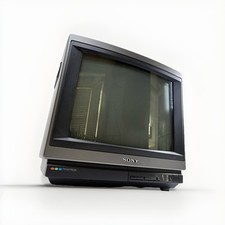 Vintage Sony Trinitron KV M14U 14" CRT TV - Retro Gaming+ Remote Colour 