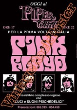 PINK FLOYD - Roma ,Italy - 18 aprile 1968  poster concerto -314