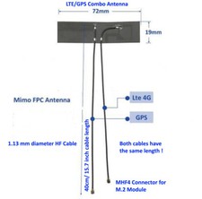 MHF4 Antenna Portatile LTE/GPS