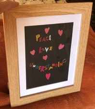 Quadro collage con cornice