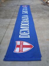 Striscione Politico Democrazia Cristiana, Mt 5,50x90 Cm, Vintage