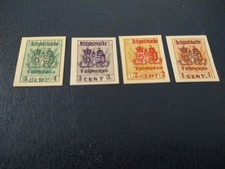 1918 Occupazione Austriaca Marche Fiscali serie completa Tolmezzo.