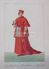 ANTICA STAMPA POPOLARE_RITRATTO DI CARDINALE IN MANTELLETTA E MOZZETTA_FERRARI