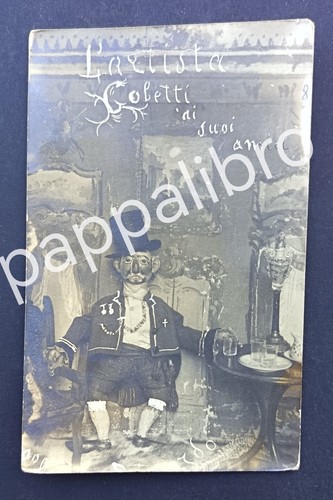 Cartolina marionette burattini - marionette,
