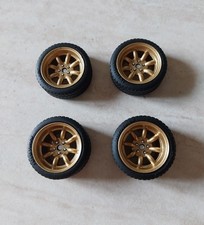 Set ruote in resina dipinte