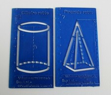 Cilindro Retto Piramide Retta Stencil da DISEGNO Tecnico GEOMETRICO Forme VOLUME