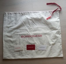 Dust Bag Borbonese nuova, cotone, colore panna , dim.  cm 58x48, + cartellini