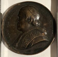 MÉDAILLE EN CUIVRE PAPE PIUS