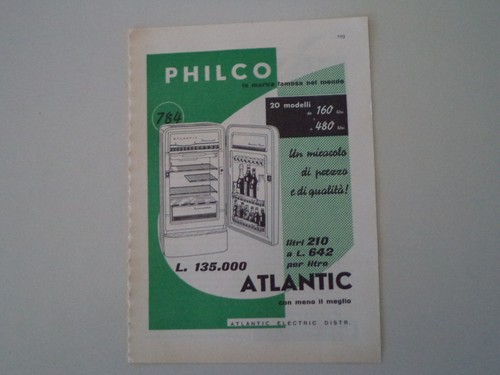 Advertising pubblicità 1958 - pubblicità,