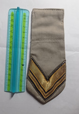VECCHIA BANDELLA MILITARE GRADO SERGENTE ESERCITO UNIFORME DIVISA DROP EI