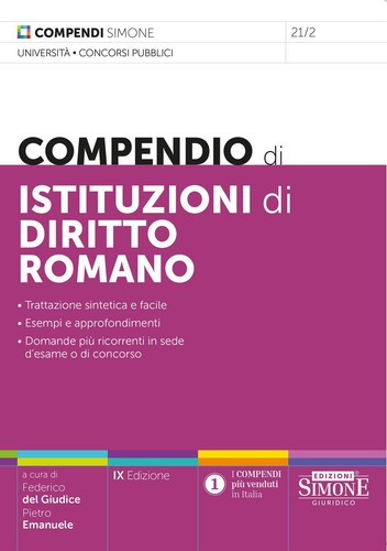 Libri compendio istituzioni - compendio, di