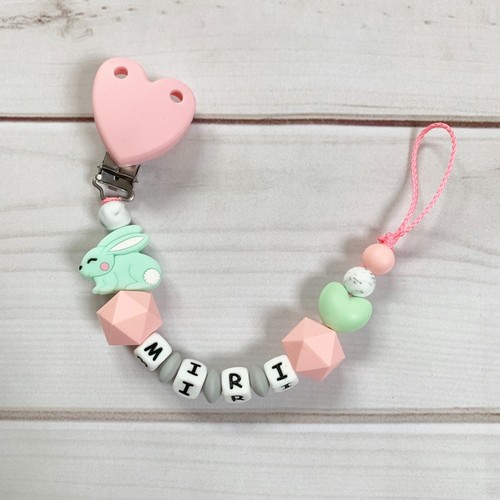 Nuckelkette bow pacifier chain - nuckelkette,