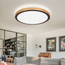 Plafoniera Lampada di Legno