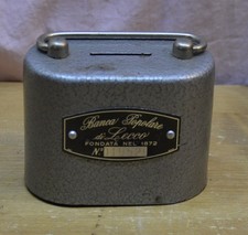 VECCHIO SALVADANAIO BANCA POPOLARE DI LECCO – SENZA CHIAVE  [TI46]