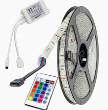 Striscia LED RGB 300LED 5050 5m multicolor IP55 waterproof