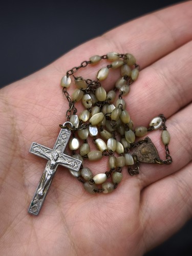 Collana rosario madreperla - collana,