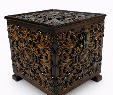 Scatola quadrata legno - scatola,