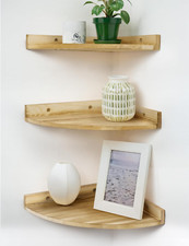 Scaffale angolare da parete in