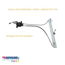 Alzacristallo Alzavetro Elettrico Destro DX per Iveco Eurocargo Stralis Trakker