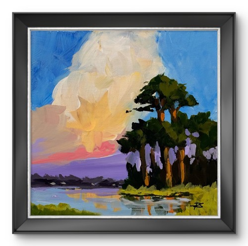 Quadro paesaggio acrilico