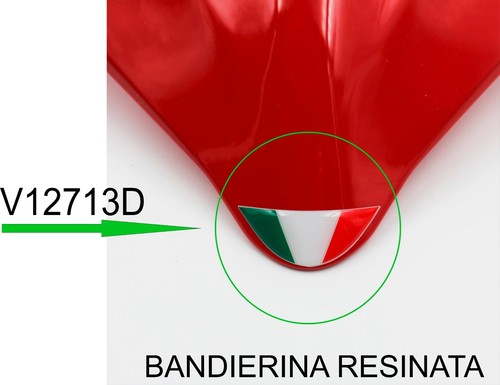Adesivo bandiera resinata - bandiera, per