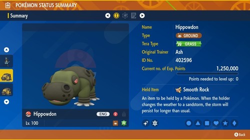 Shiny hippowdon femmina 6ivs - shiny,