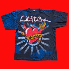 Litfiba Spirito 1995 Vintage Tie Dye T Shirt Size S (Fits M) 90s Piero Pelú