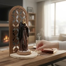 Statua Padre Pio cm 15 in