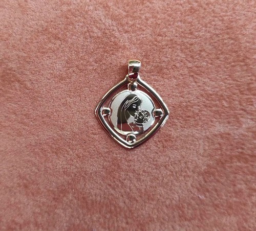 Ciondolo madonna con bambino - con,