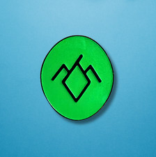 Spilla smaltata anello grotta