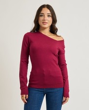 Maglia donna Silvian Heach con collo asimmetrico